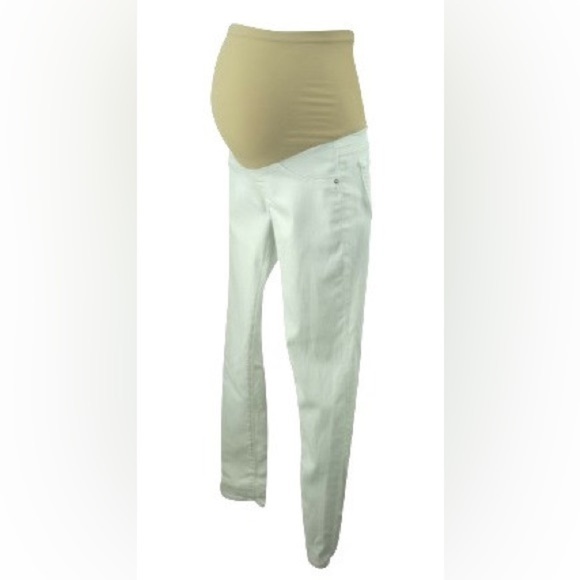 Ag Adriano Goldschmied White Maternity Ankle Jeans - Picture 3 of 13